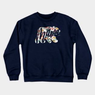 Floral Mama Bear Crewneck Sweatshirt